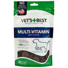 Vet's Best masticables multivitamínicos diarios para perros, apoyo nutricional completo.