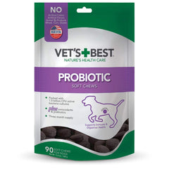 Vet's Best Probiotic Soft Chews, sabor pollo, apoya la salud digestiva de tu perro.
