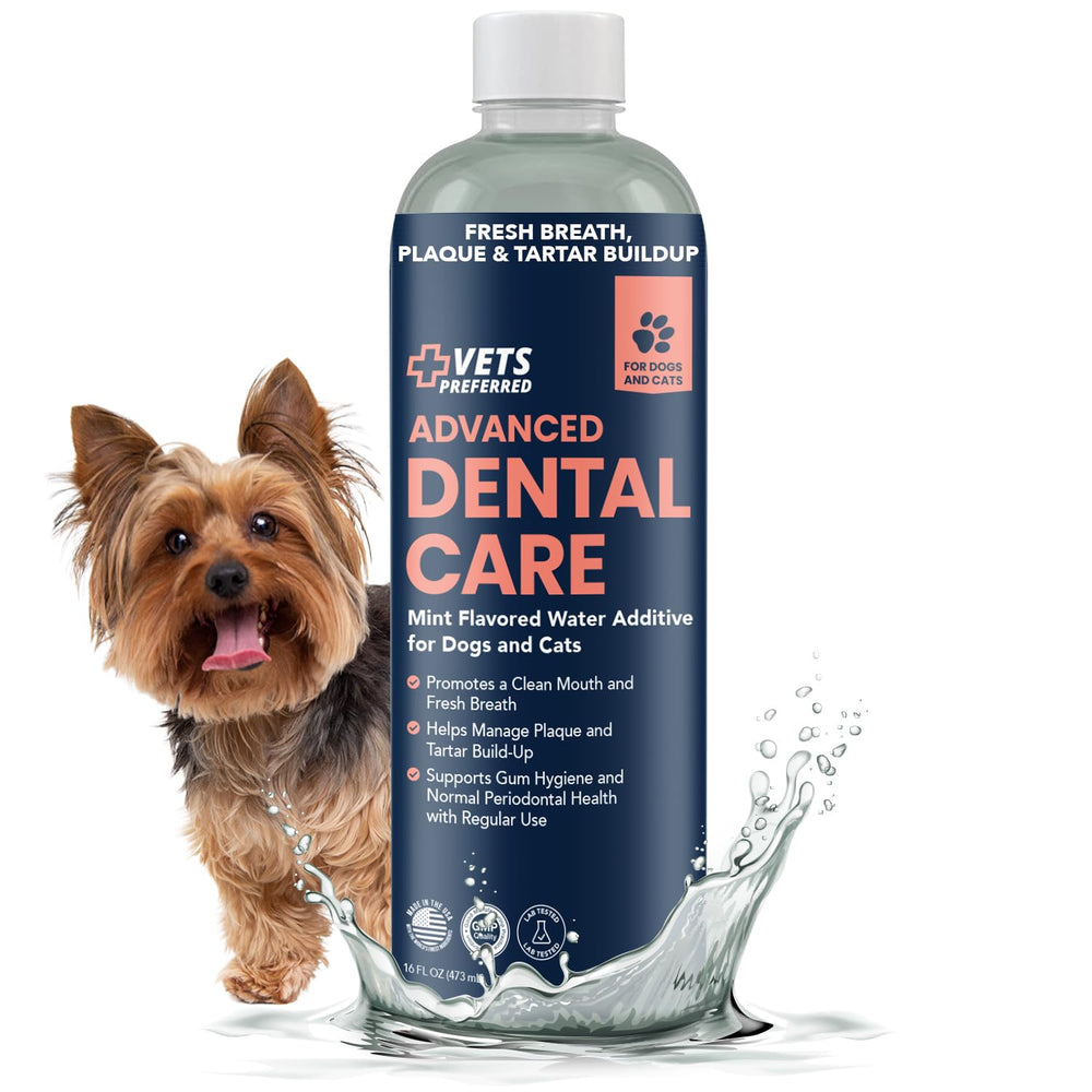 Vets Preferred aliento-perro-refrescante: aliento más fresco al beber agua.