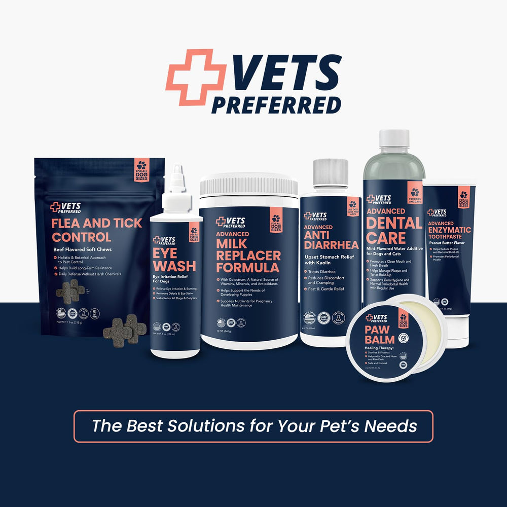 Vets Preferred eye-cleaner bottle is ideal for quick at-home care.