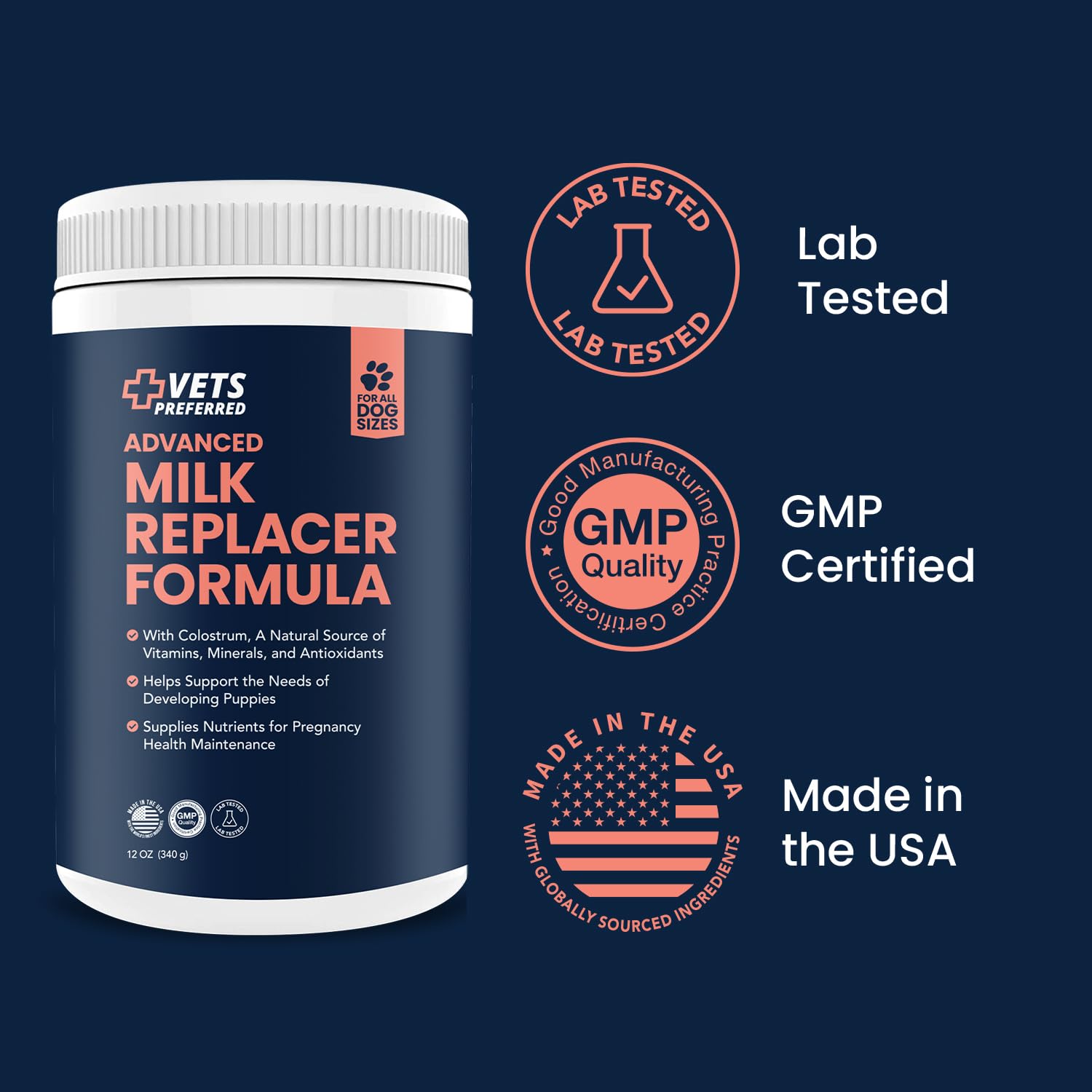 Vets Preferred Ingredientes de alta calidad para nutrición confiable