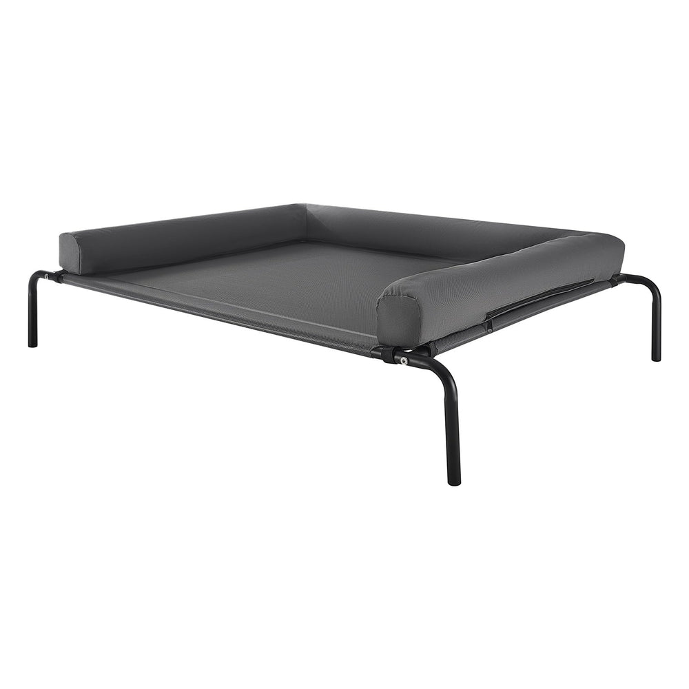 VEVOR cama elevada para perro grande con malla transpirable y enfriamiento natural.