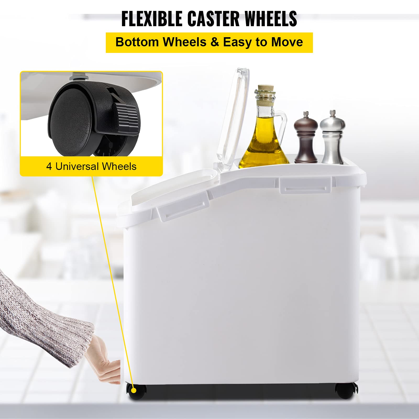 VEVOR cazo medidor grande incluido para servir ingredientes.