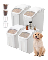 VEVOR contenedor arroz 15L con tapa para ver cantidad restante