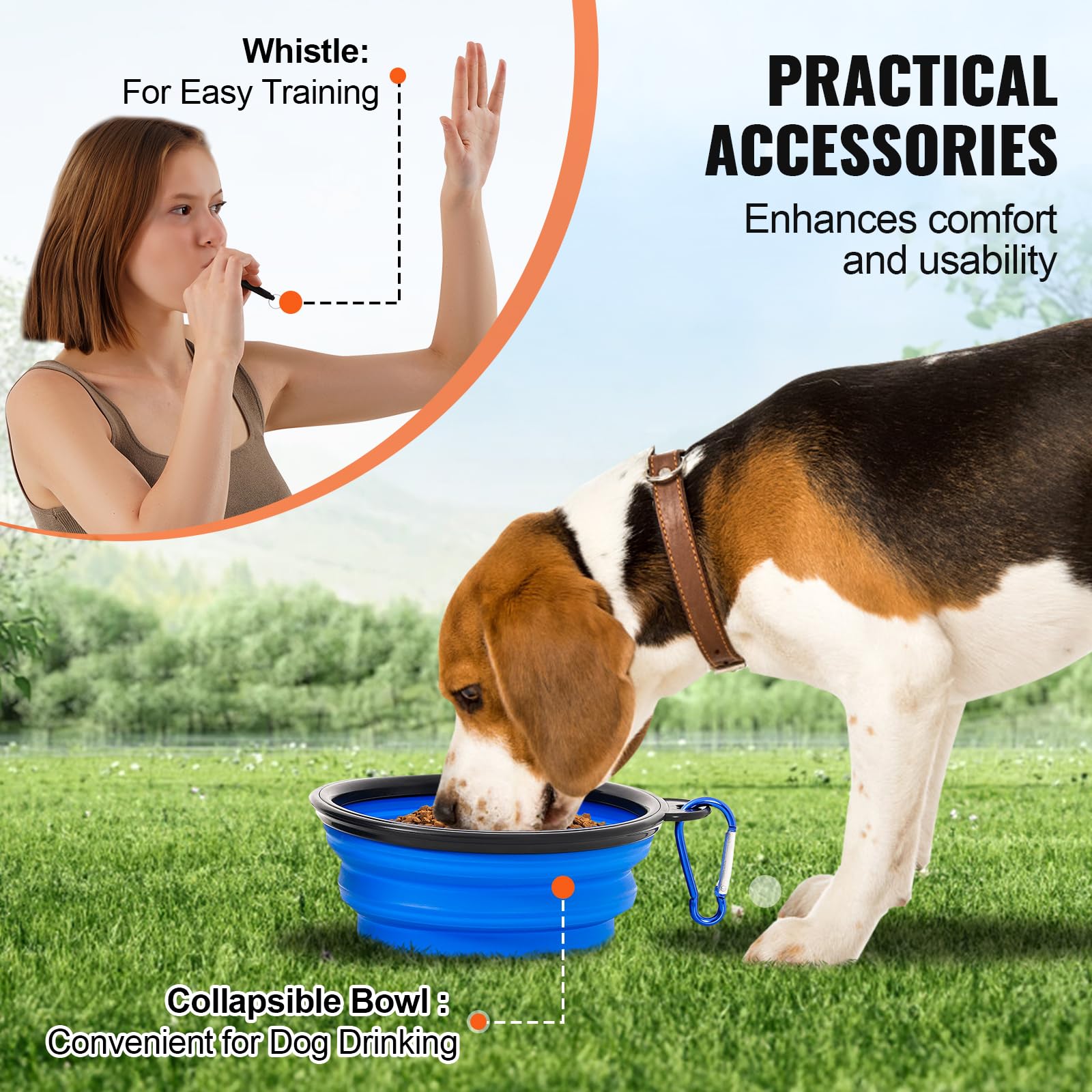 VEVOR Dog Agility silbato entrenamiento para dirigir al perro