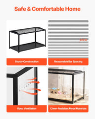 VEVOR jaula hamster habitat resistente para uso diario