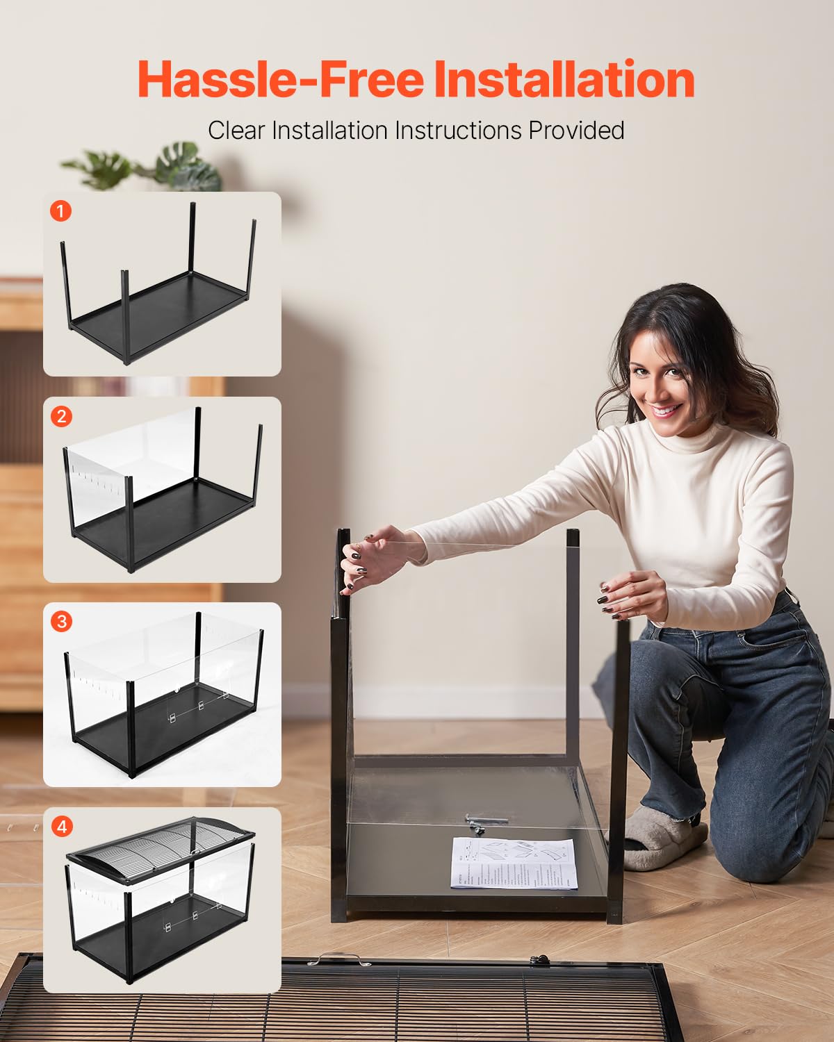 VEVOR jaula hamster ventilacion superior mantiene aire fresco