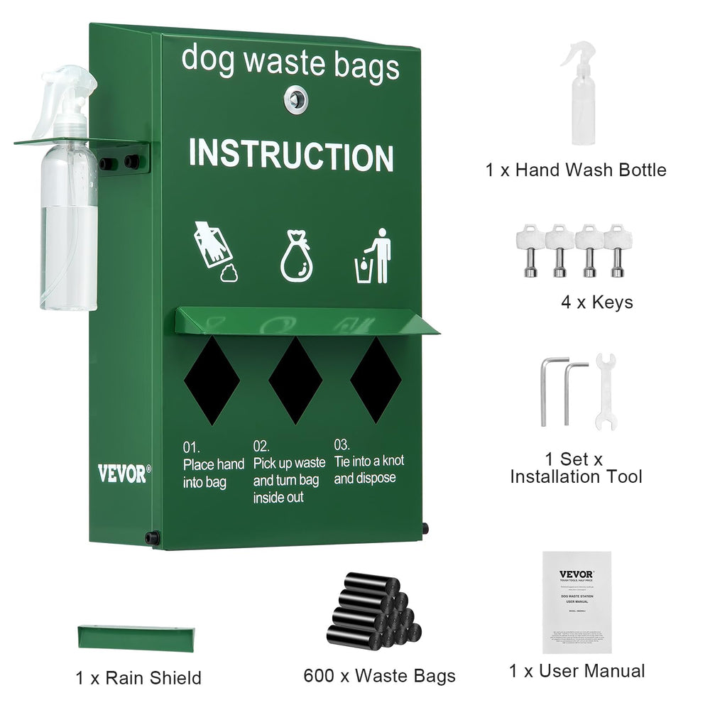 VEVOR kit-desechos-perro para entornos comerciales o residenciales.