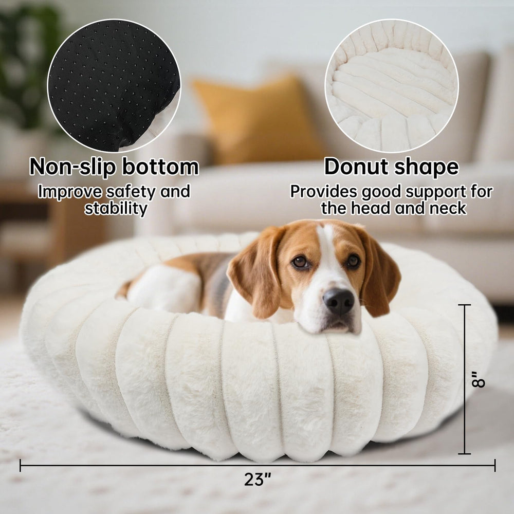 Borde elevado ofrece soporte para cabeza y cuello en la cama donut Vhen When