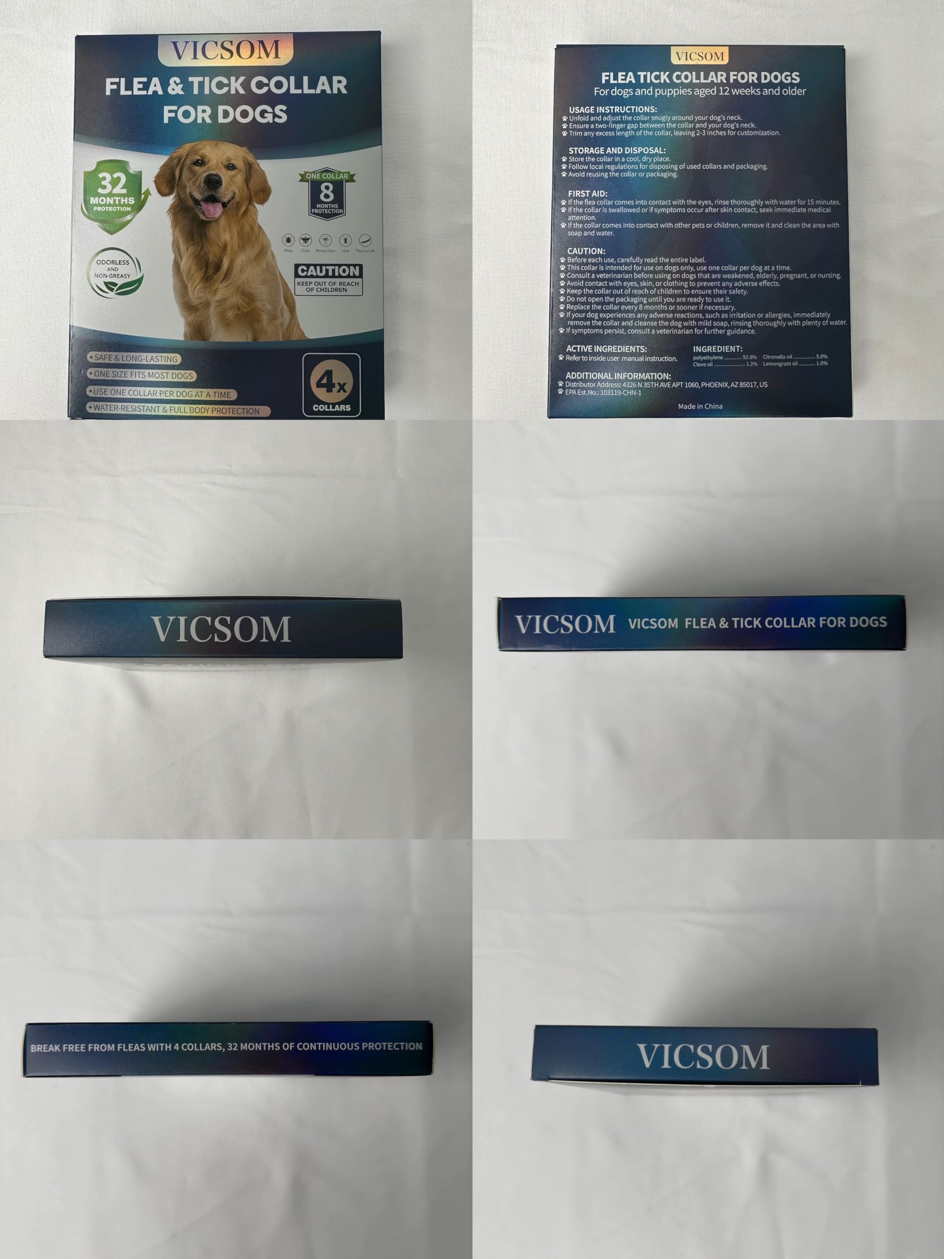 Collar Vicom-pack-4-collars, ahorro y protección continua.