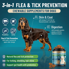 VICSOM golosinas digestivas para perros favorecen la digestión suave.
