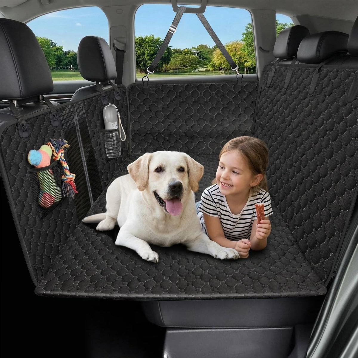 Victoper extensor de asiento trasero para perros con base dura para mayor estabilidad