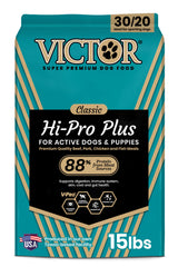 VICTOR Hi-Pro Plus pienso seco en bolsa, fuente de proteína para energía diaria.