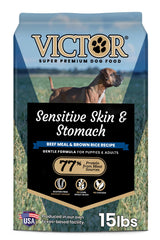 VICTOR saco de comida seca para perros con piel sensible y estómago delicado, ayuda a pelaje saludable