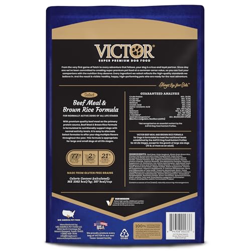 VICTOR Select ingredientes de alta calidad para una nutrición equilibrada.