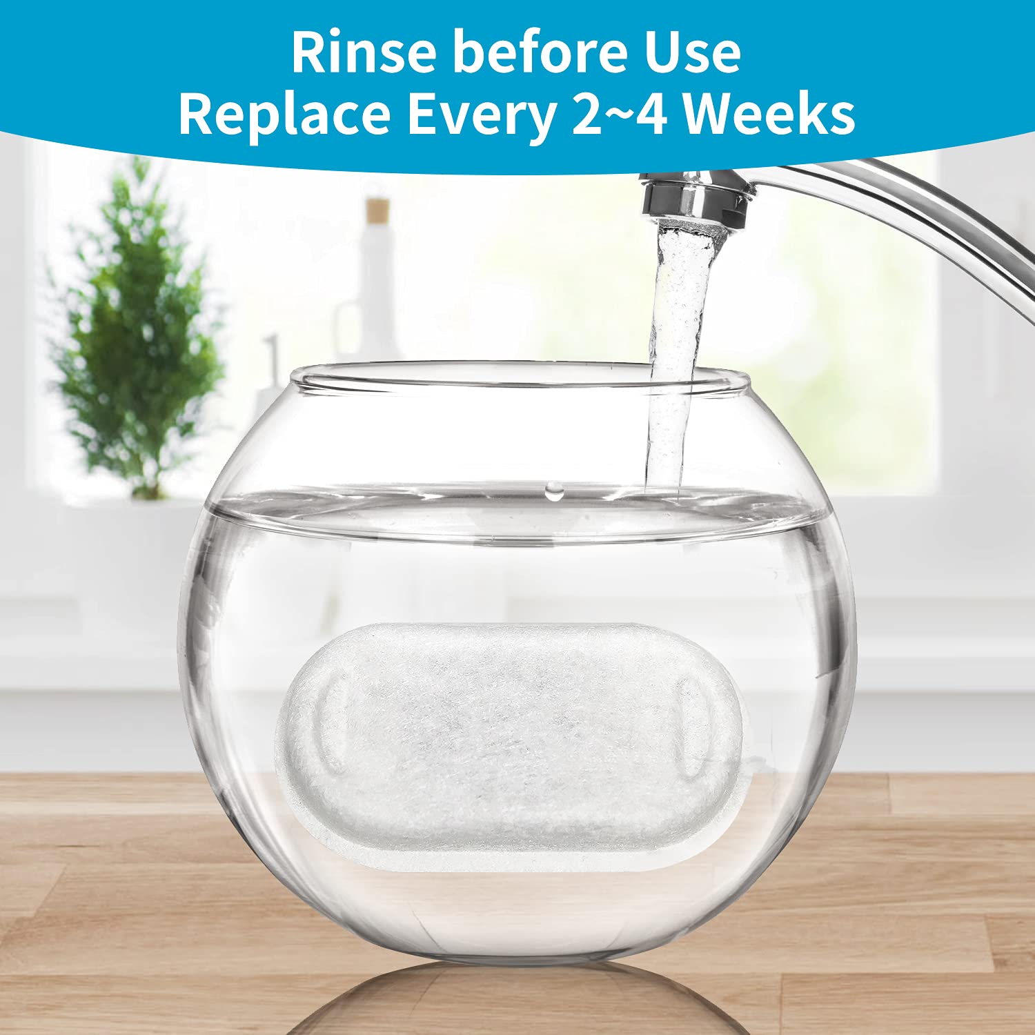 VinDox cambio-filtros-semanal: cambios regulares mantienen agua limpia para tu gato