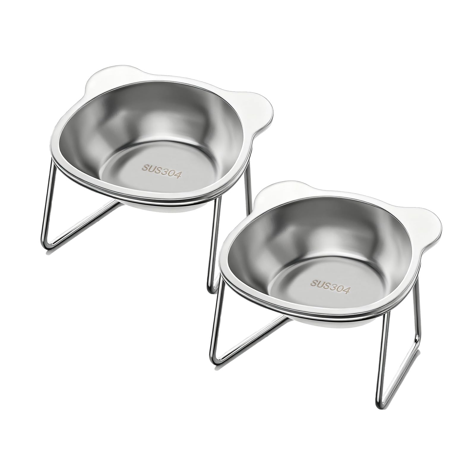 Vinqki comederos elevados para gatos, control de porciones y comida fresca.