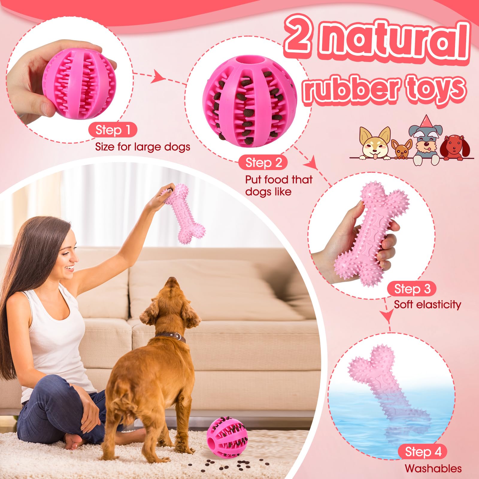 Vinsot mordedor de hueso natural para masticación suave.