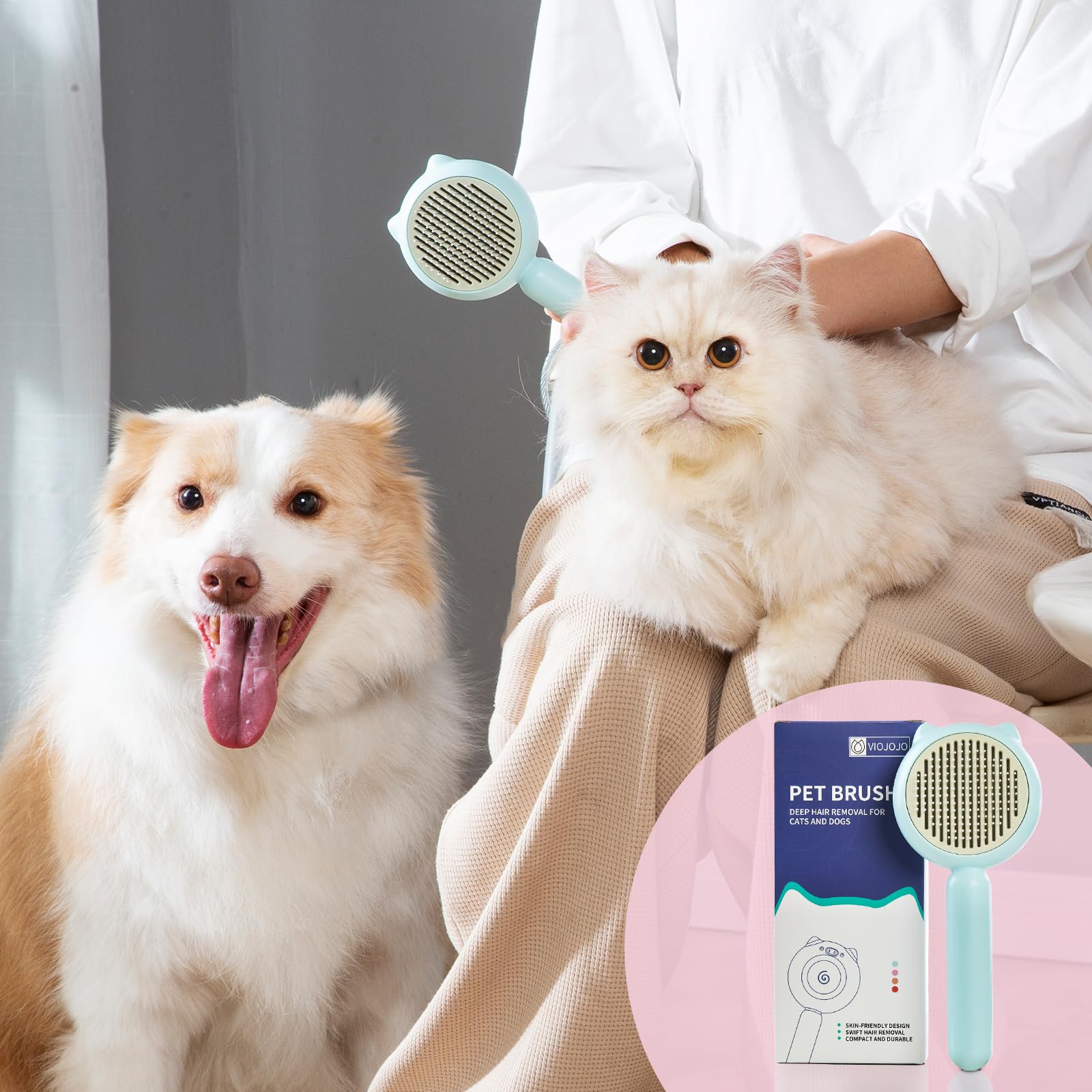 Brosse VIOJOJO matériaux durables ABS et acier inoxydable