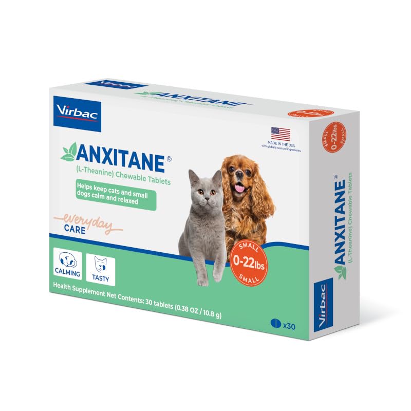 Virbac ANXITANE uso en viajes para mantener la calma de mascotas.