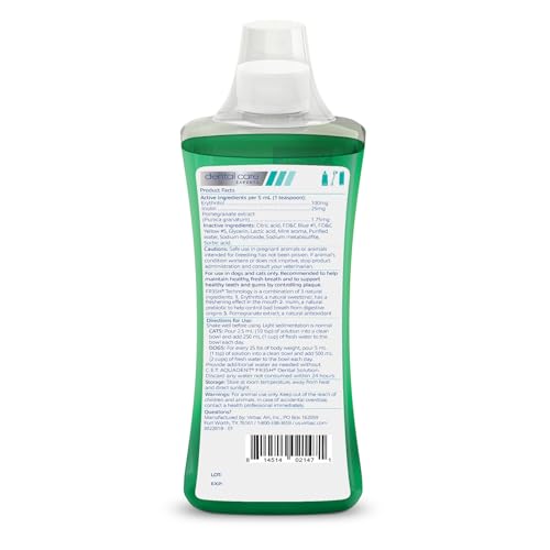 Virbac CET AQUADENT FR3SH, mezcla agua, preparación rápida para cuidado dental.