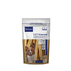 Virbac C.E.T. masticables dentales en envase pequeño para perros pequeños.