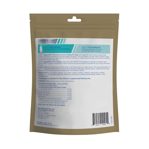 Virbac C.E.T. Veggiedent Flex ofrece respiro más fresco para perros pequeños