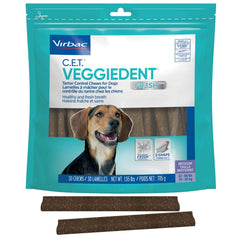 Virbac CET VEGGIEDENT FR3SH: bocado con forma Z para limpieza dental eficiente.