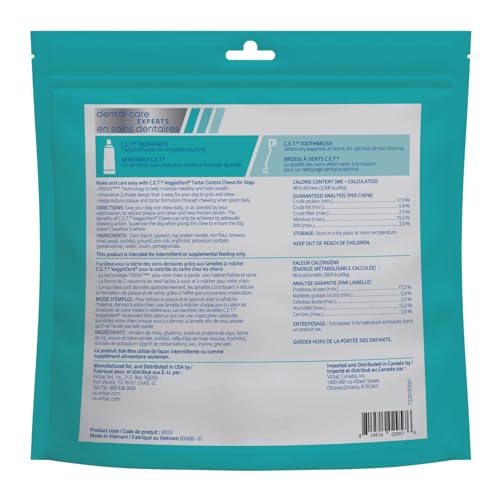 Virbac CET VEGGIEDENT FR3SH: cuidado dental diario para dientes y encías sanas.