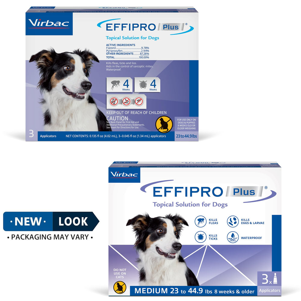 Virbac EFFIPRO PLUS, aplicación en la base del cuello para protección duradera