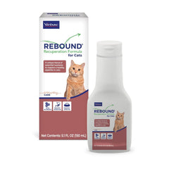 Virbac REBOUND, botella de recuperación, apoya la hidratación durante la recuperación de tu gato.