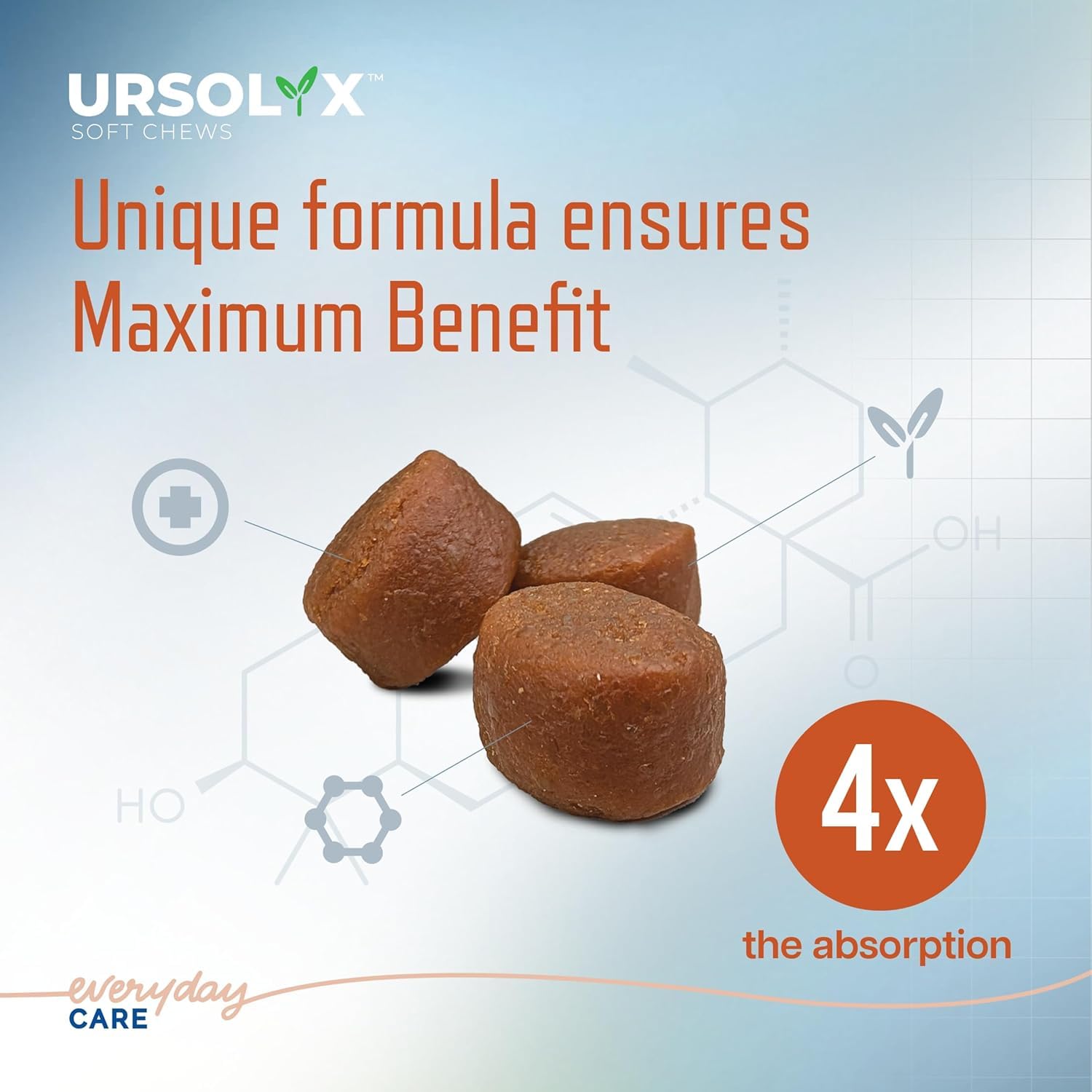Virbac URSOLYX masticables suaves, tamaño mediano 14-27 kg para perros.