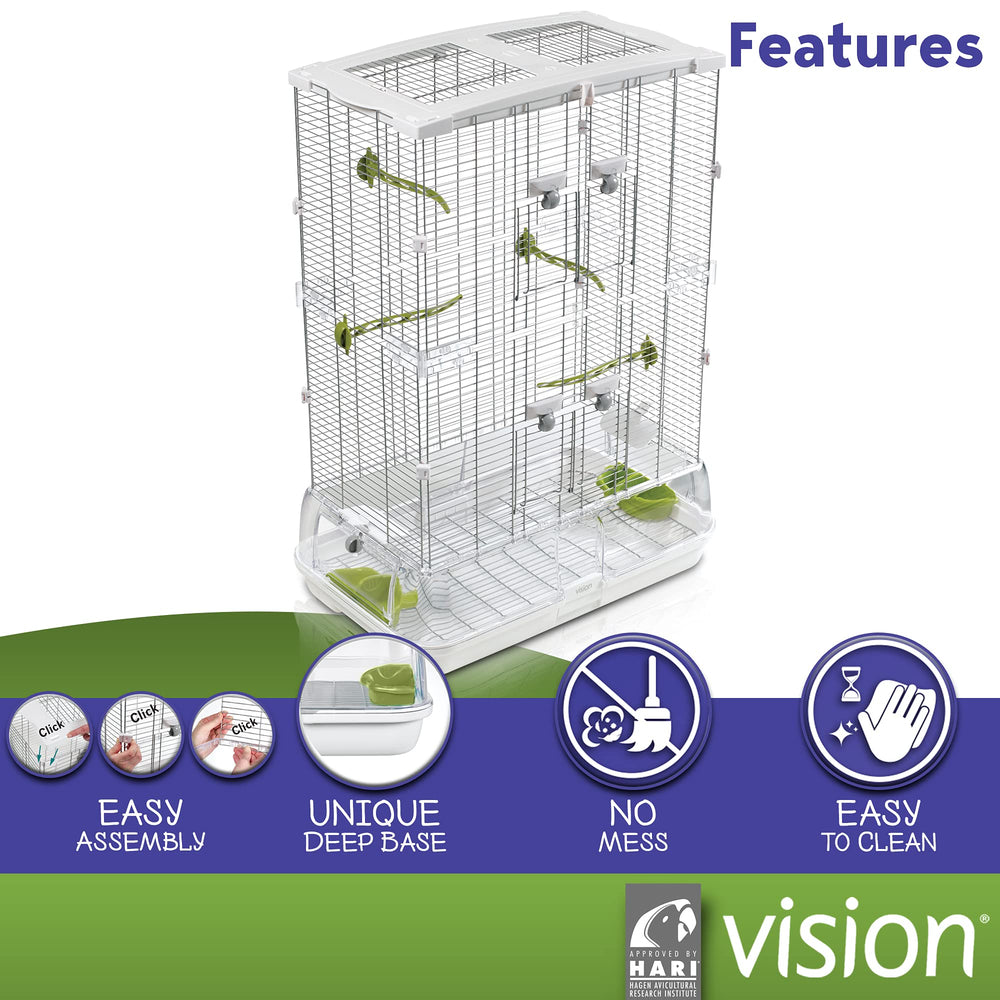 Vision M02 acceso externo a semillas y agua: reduce el estrés durante el mantenimiento.
