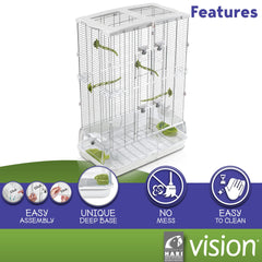 Vision M02 acceso externo a semillas y agua: reduce el estrés durante el mantenimiento.