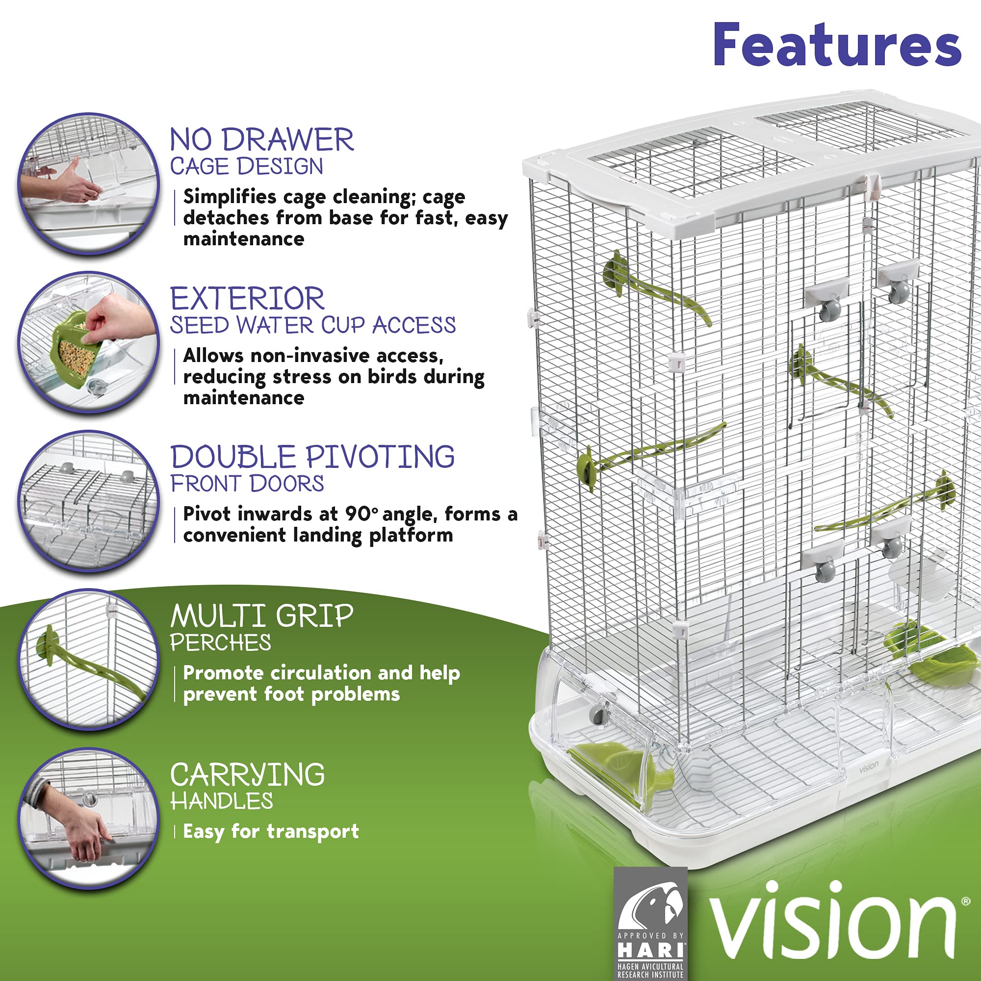 Vision M02 protector de residuos: mantiene el interior limpio y facilita la limpieza.