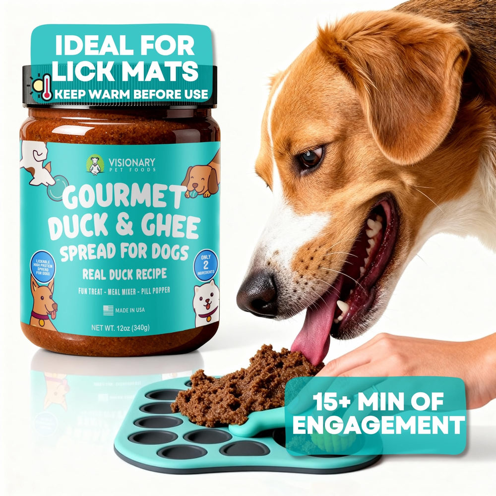Mezcla para alimento con pasta de pato Visionary Pet Foods.