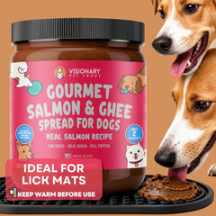 Visionary Pet Foods Salmon Meat Spread relleno para juguete, ideal para juegos y enriquecimiento