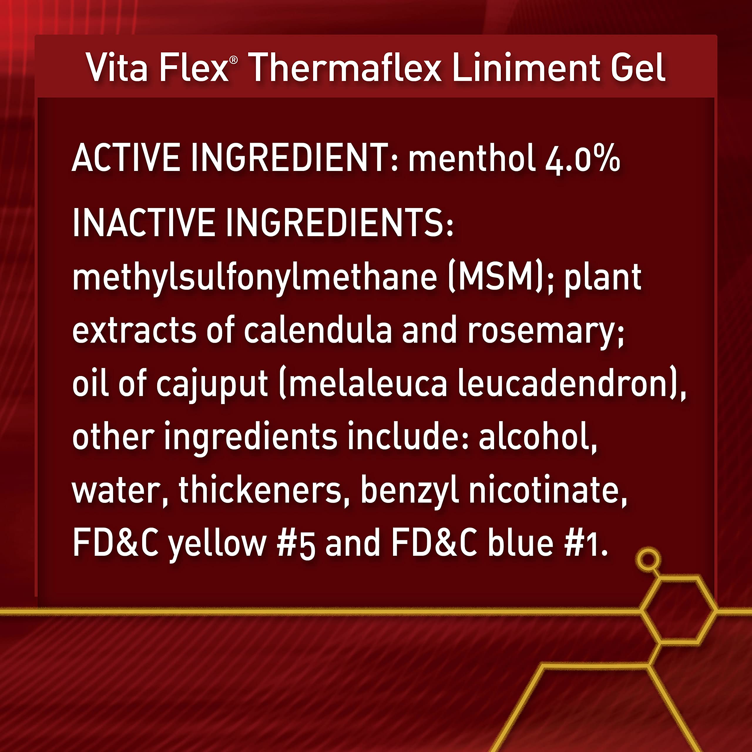 Uso seguro en caballos con Vita Flex Thermaflex Gel, fórmula libre de acetona