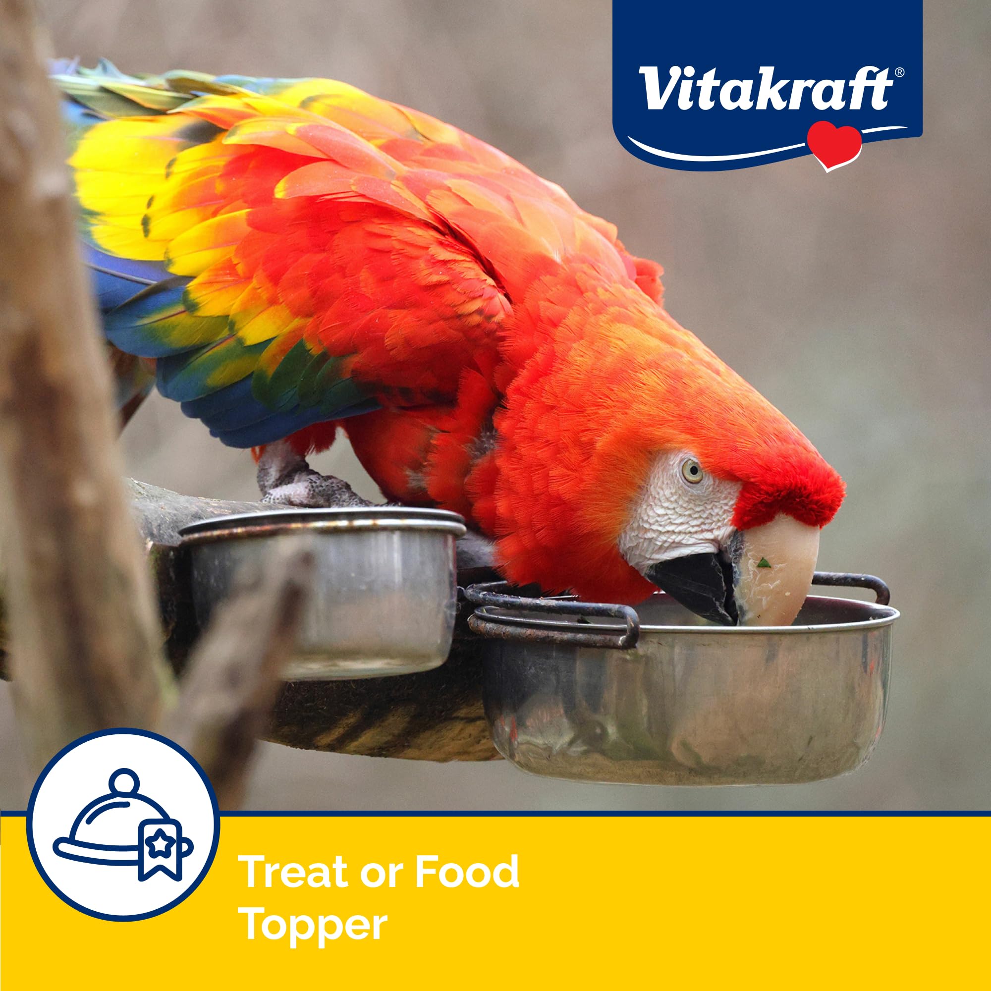 Vitakraft Cóctel de Frutas: trozos tropicales listos para premiar a aves medianas.