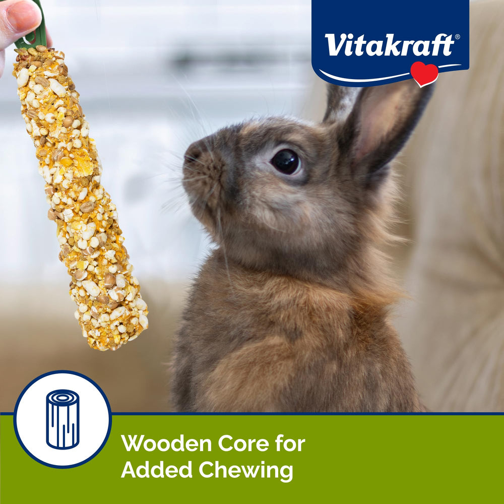 Vitakraft Crunch Sticks sabores dos perfiles: variedad de texturas para cada bocado.