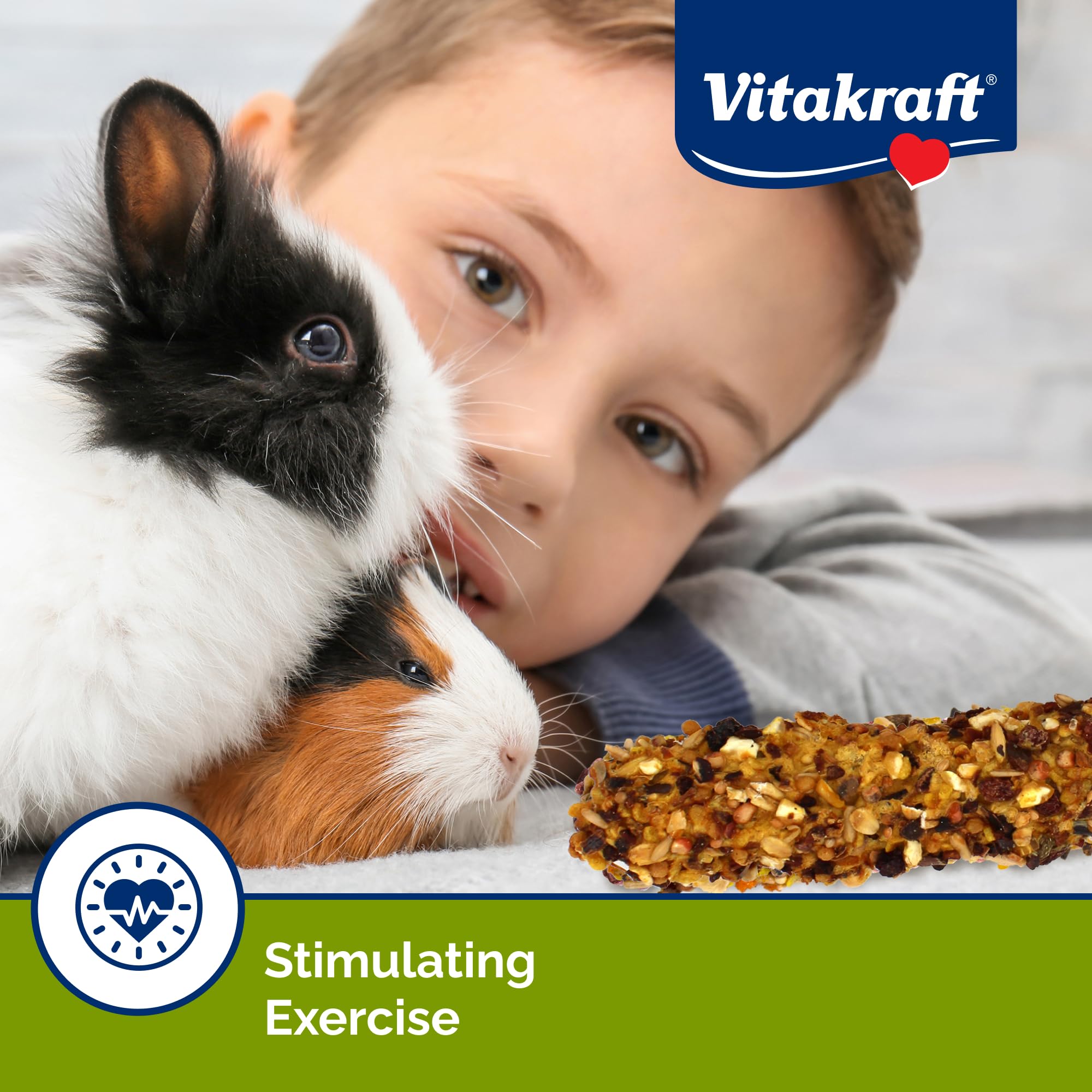 Vitakraft Crunch Sticks textura crujiente: ideal para forraje y juego diario.