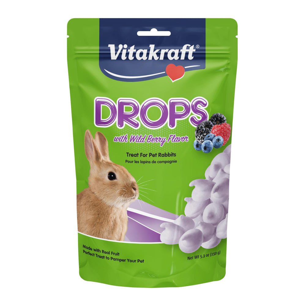 Vitakraft Drops en empaque, snack premium para roedores, ideal para recompensas