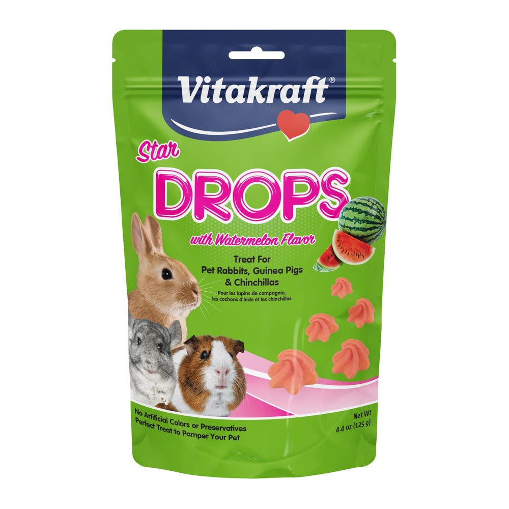Vitakraft Drops empaque con cierre reutilizable manteniendo frescura para premios diarios.