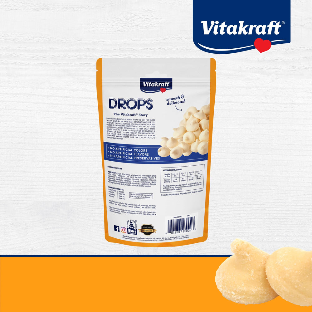Vitakraft Drops Yogur: aporta proteína para perros activos