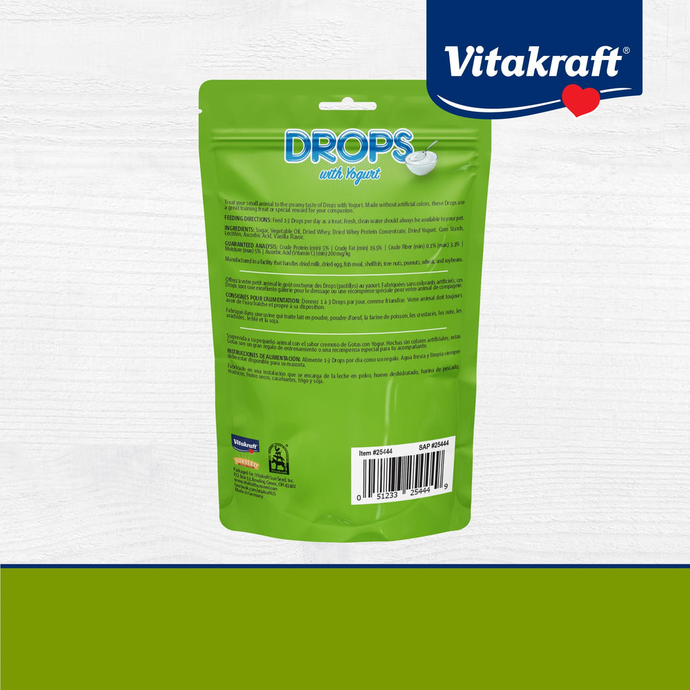 Vitakraft Drops Yogur Vanilla snack diario para mascotas pequeñas