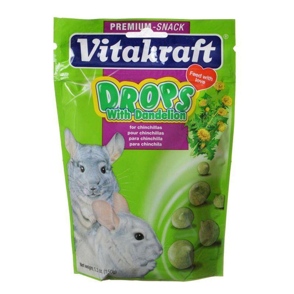 Vitakraft Gotas para Chinchillas con Diente de León, premio sabroso para chinchillas