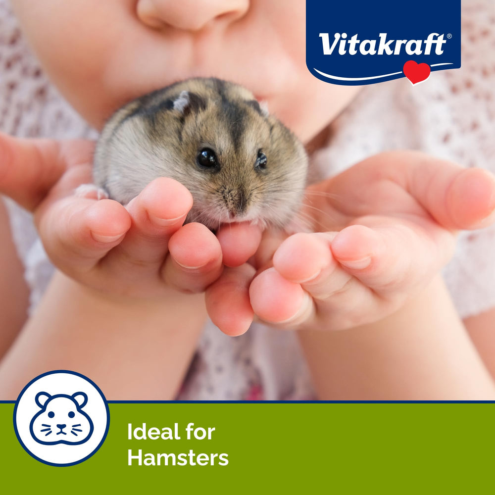 Ingredientes seleccionados en Vitakraft Hamster Strawberry Drops, para pequeñas mascotas.