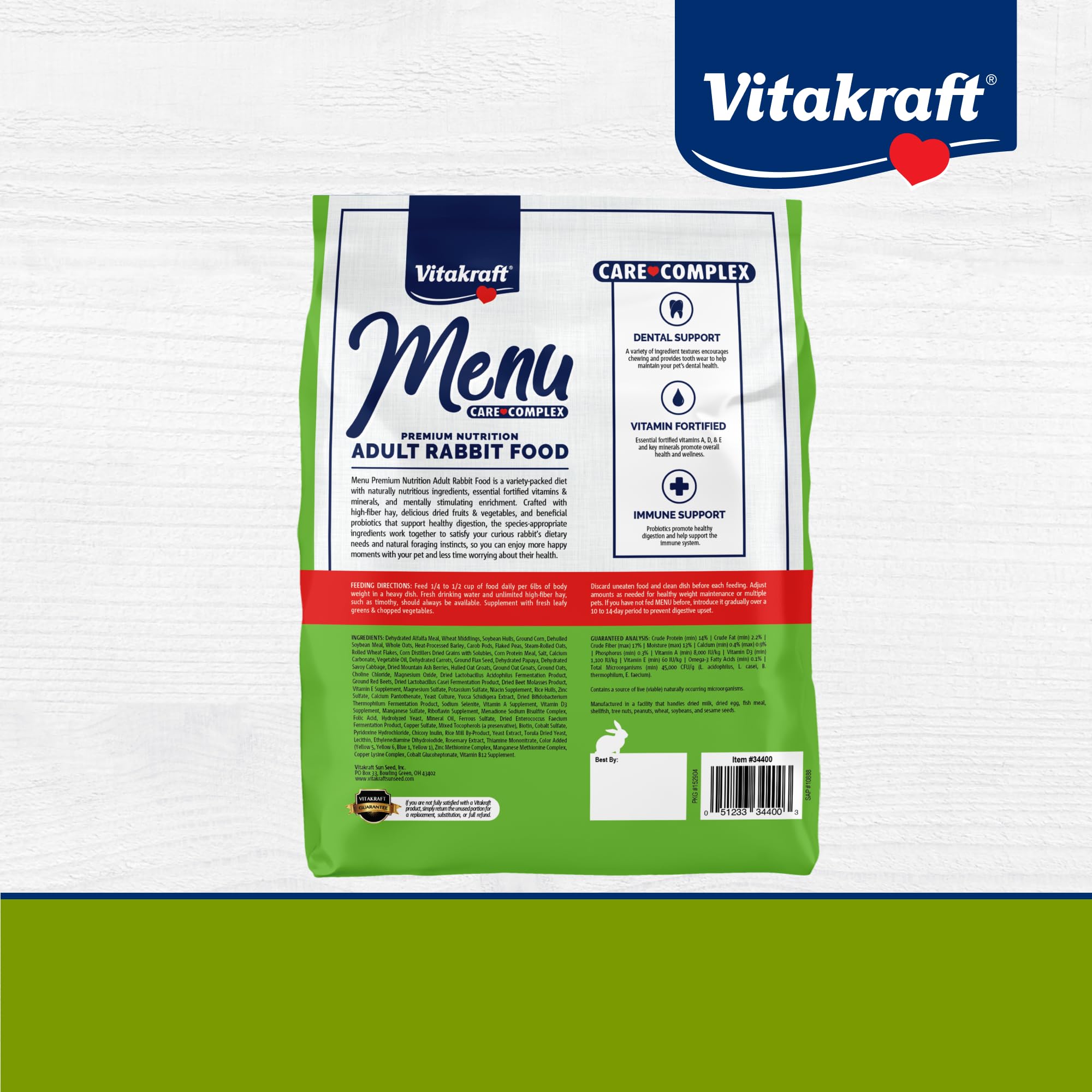 Vitakraft Menu Premium en envase de 5 lb para consumo práctico.
