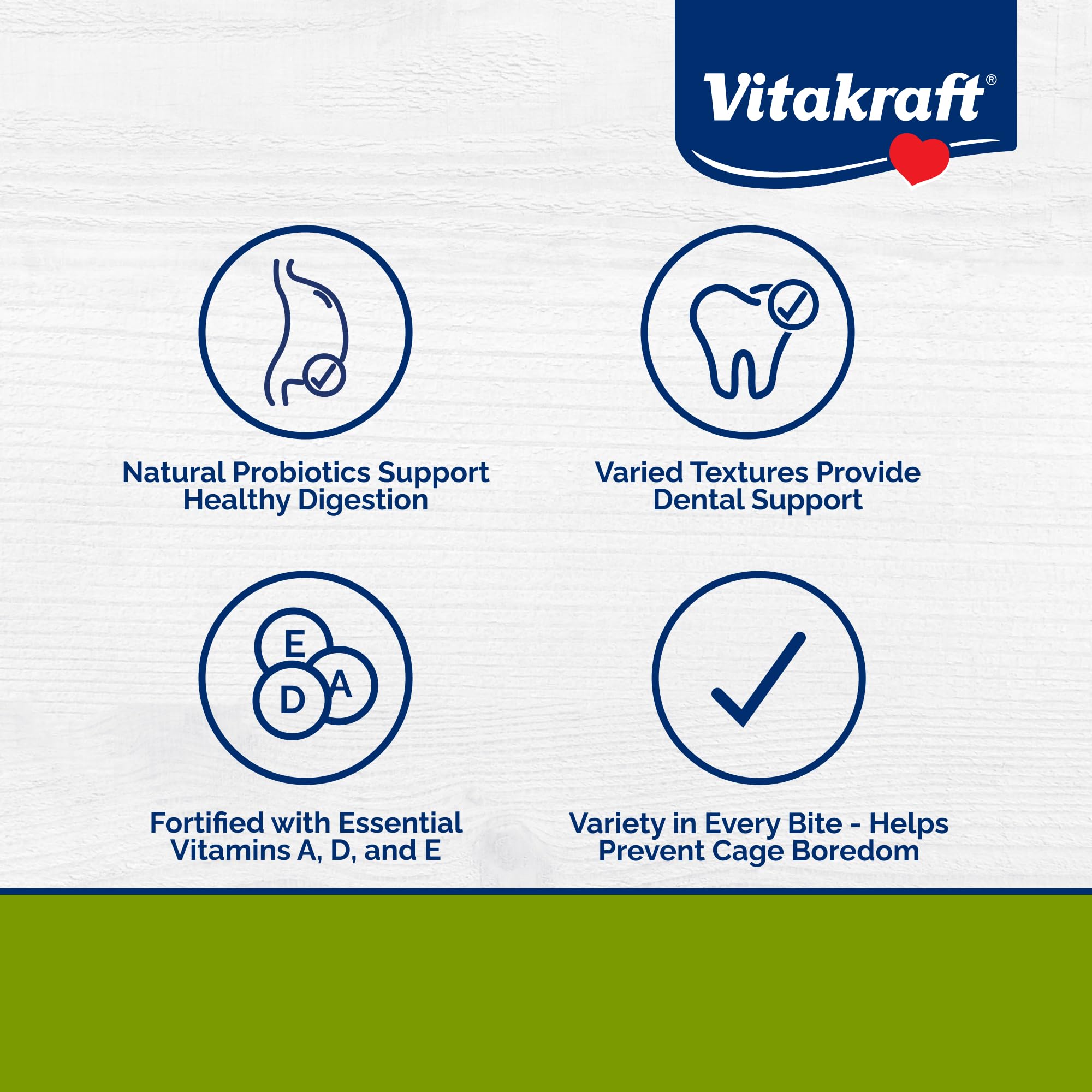 Vitakraft Menu Premium: mezcla de granos naturales para energía diaria.