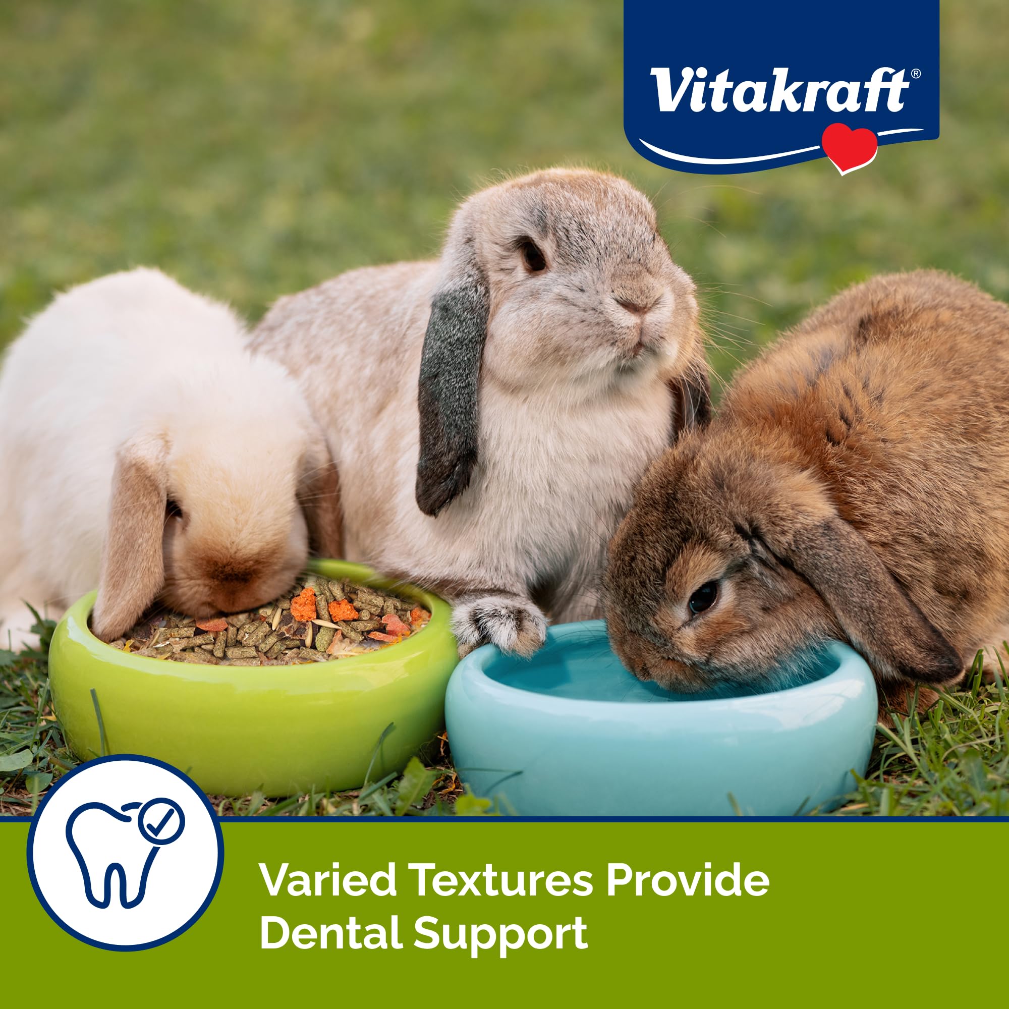 Vitakraft Menu Premium de heno y fibra para salud digestiva.